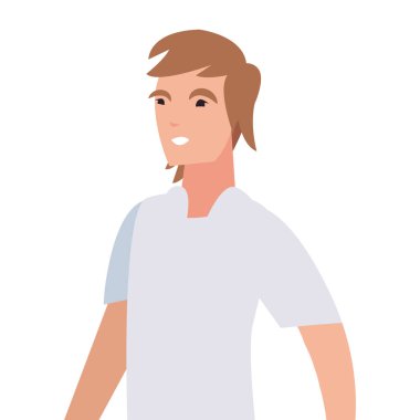 adam karakter portre çizgi film tasarımı