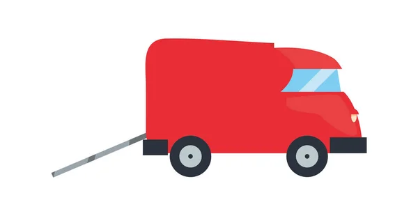 LKW-Lieferung Transport Ikone Ikone Vektor illustrieren — Stockvektor
