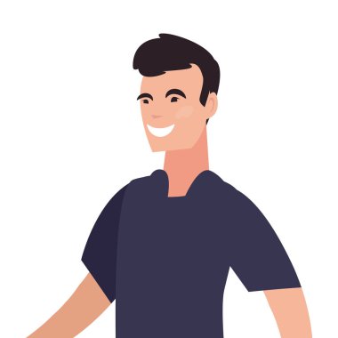 adam karakter portre çizgi film tasarımı