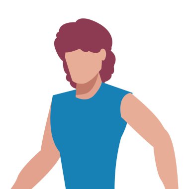 adam karakter portre çizgi film tasarımı