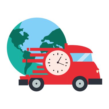 hızlı teslimat ile ilgili simge vektörillustrate