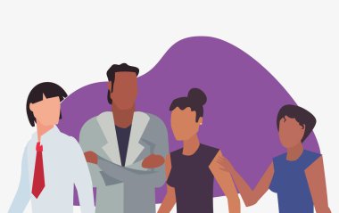 insanlar grup karakterleri erkek ve kadın