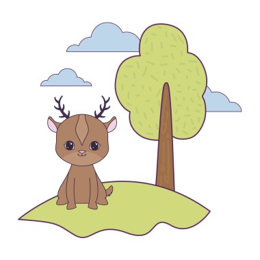 manzara doğal sevimli reindeer hayvan