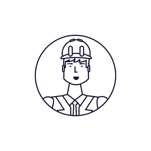Μεμονωμένο avatar του σχεδιασμού επαγγελματικού εργαζόμενου — Διανυσματικό Αρχείο