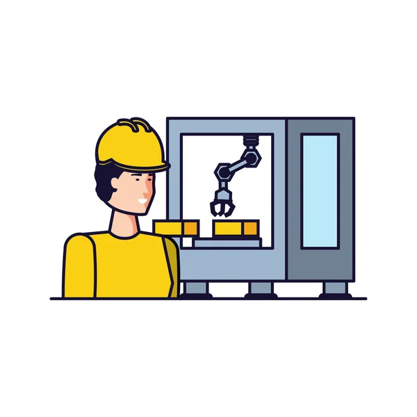 Isolated avatar of professional worker design — Stock Vector