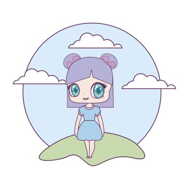 manzara sevimli küçük bebek