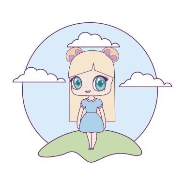 manzara sevimli küçük bebek