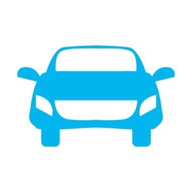 araç araç ön görünüm simgesi vektör ilustration