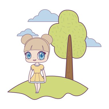 manzara sevimli küçük bebek