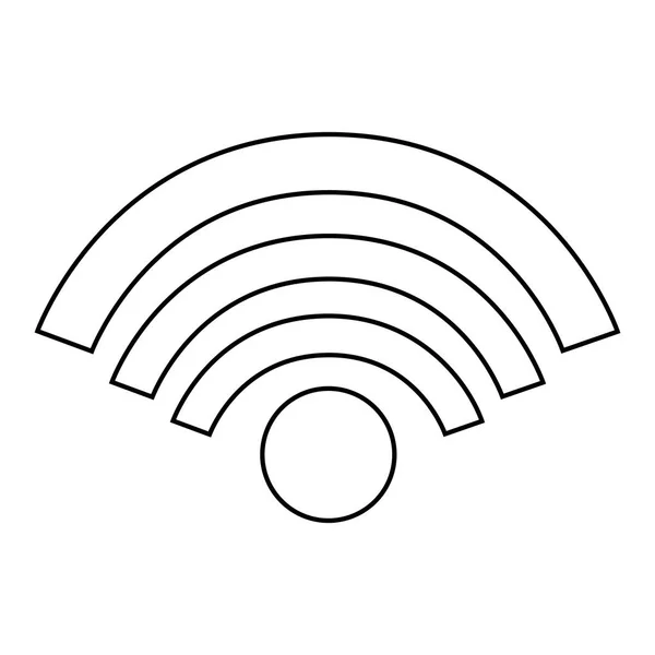 Internet Wifi Signal Icon Vektor Illustration — Stockvektor