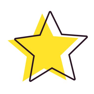 beyaz arka plan üzerinde yıldız komik pop sanat