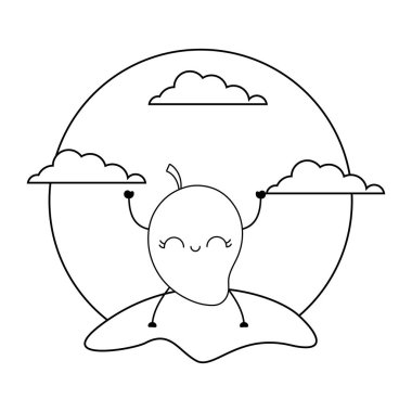 peyzaj mango meyve kawaii