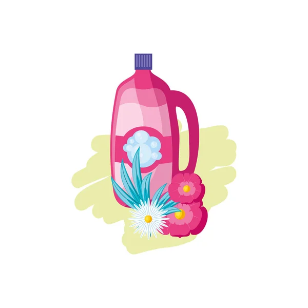 Icono de diseño de detergente de limpieza aislado ilustración vectorial — Archivo Imágenes Vectoriales