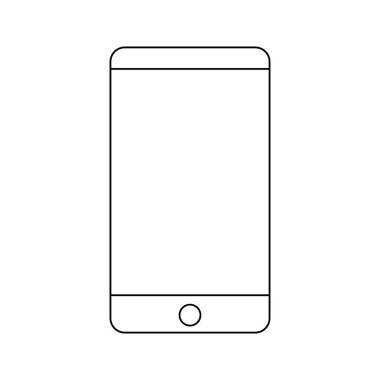 akıllı telefon aygıtı teknolojisi izole edilmiş simge