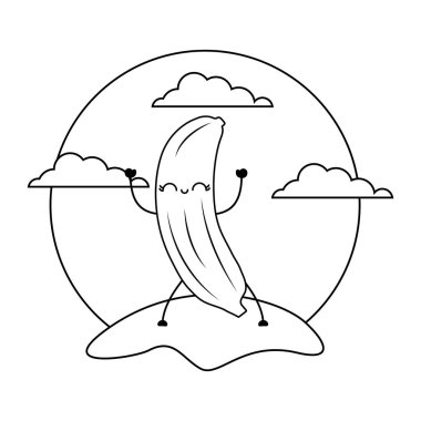 manzara taze muz meyve kawaii