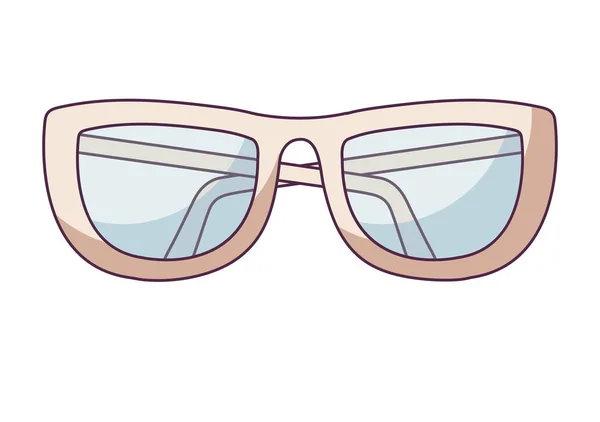 Optische brillen mannelijk geïsoleerd icoon — Stockvector