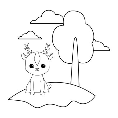 manzara doğal sevimli reindeer hayvan