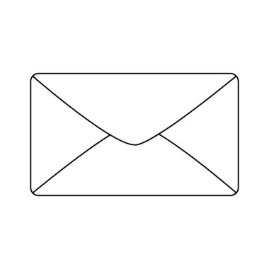 zarf posta iletişimi yalıtılmış simge