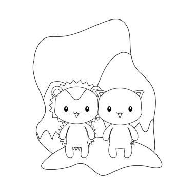 kirpi hayvanlar izole simgesi ile sevimli piggy