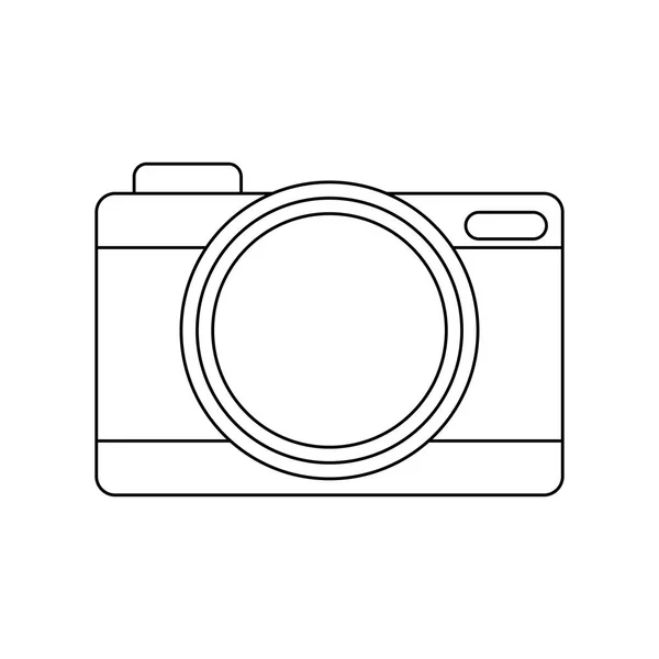 Camera photographic device isolated icon — Stock Vector