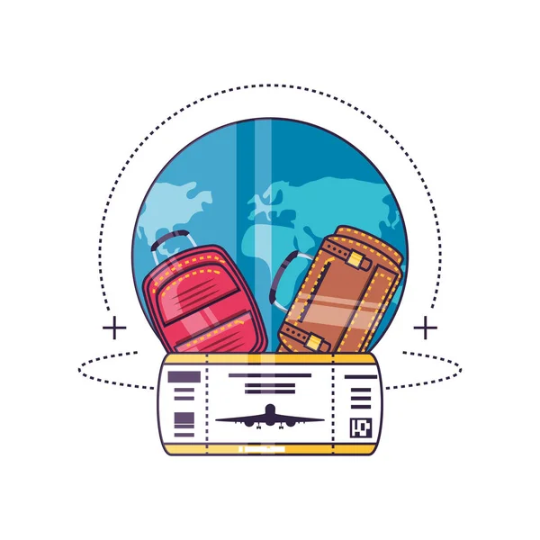 Isolated travel icon set design — Stock Vector