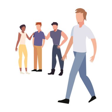 insanlar takım çalışması simgesi vektör ilustration