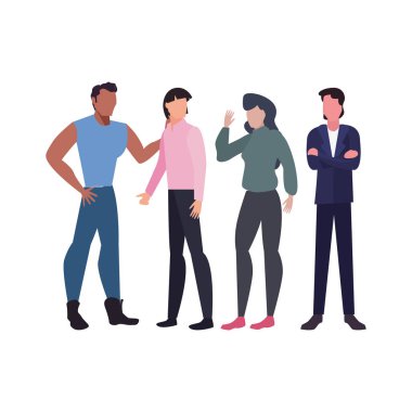 insanlar takım çalışması simgesi vektör ilustration