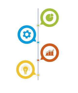 konuşma kabarcıkları infographics simgeleri kümesi