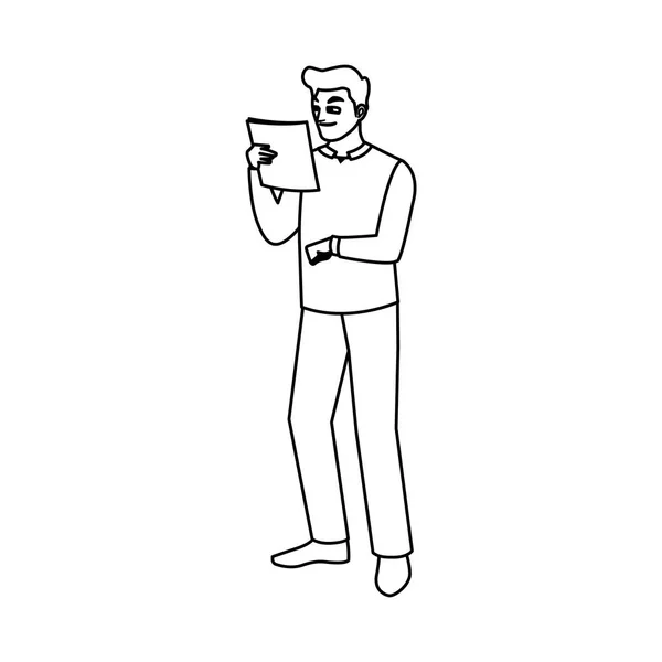 Icona del personaggio avatar lavoratore logistico — Vettoriale Stock