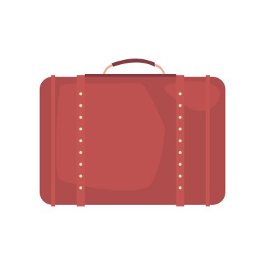 seyahat valizi beyaz arkaplanda