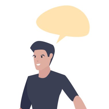 adam karakter erkek konuşmak kabarcık