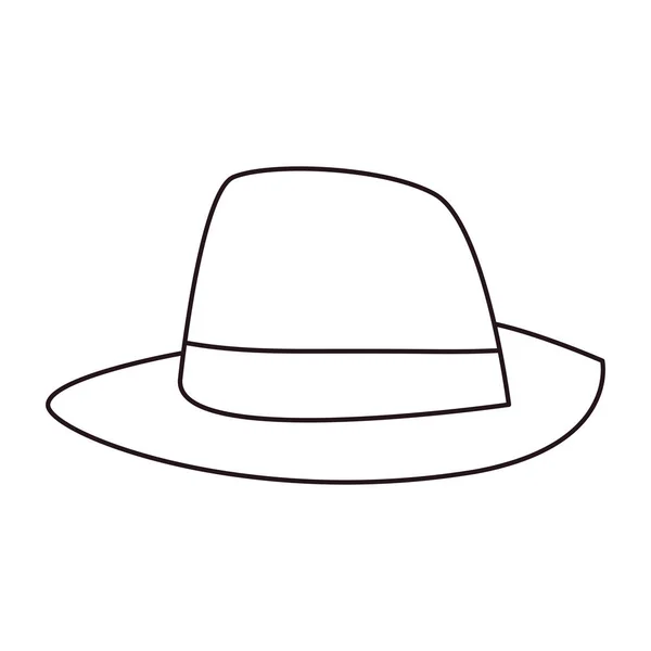 Acessório de chapéu no fundo branco — Vetor de Stock