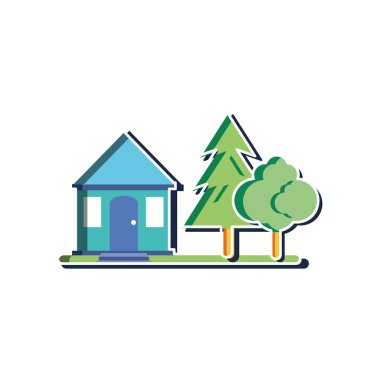 Ağaç tasarımı ile izole ev