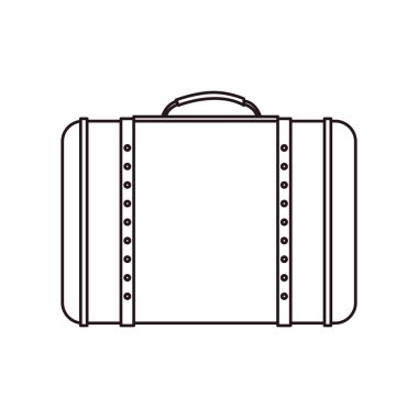 seyahat valizi beyaz arkaplanda