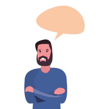 adam karakter erkek konuşmak kabarcık