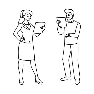 kadın mühendis ile erkek inşaatçı oluşturucu