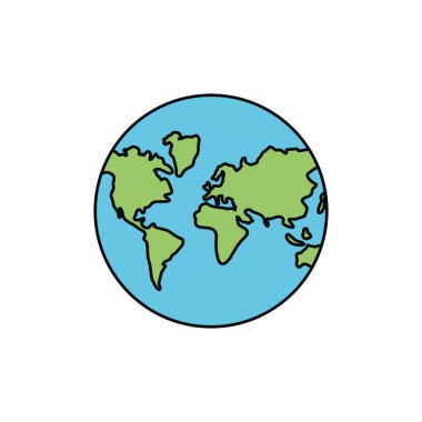 İzole gezegen tasarım vektör ilustration