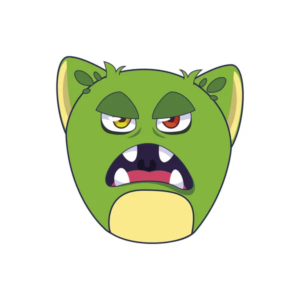 Monstre drôle personnage comique avatar — Image vectorielle