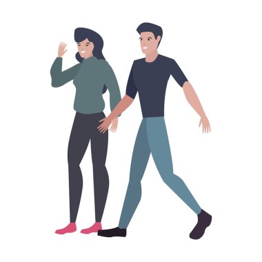 erkek ve kadın karakterleri avatarlar