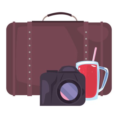 yaz saati tatil simgesi vektör ilustration