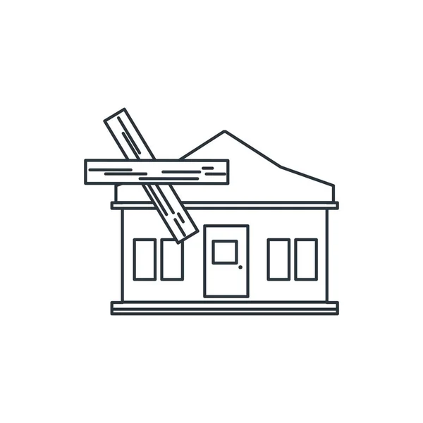 Casa em construção desenho vetorial ilustração —  Vetores de Stock
