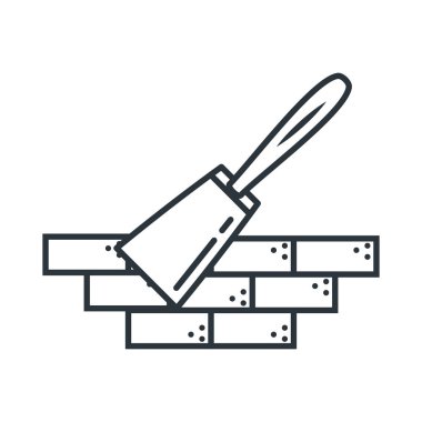 inşaat tuğla altında tasarım vektör ilustration