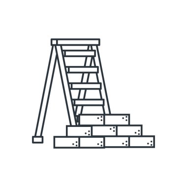 inşaat tuğla altında tasarım vektör ilustration