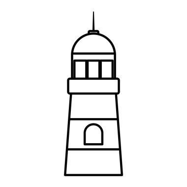 deniz feneri deniz deniz izole simgesi