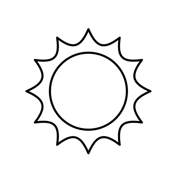 夏の暑い太陽孤立したアイコン — ストックベクタ