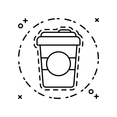 plastik kahve içeceği ile yama