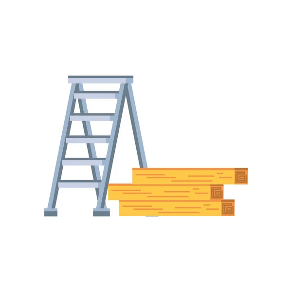 Лестница и строящийся дизайн — стоковый вектор