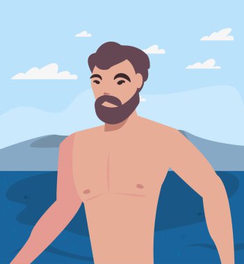 yaz saati tatil simgesi vektör ilustration