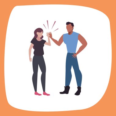 erkek ve kadın karakterleri avatarlar