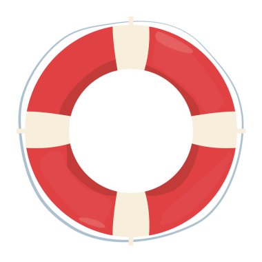 beyaz arka plan üzerinde lifebuoy deniz